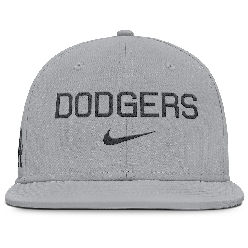 Men's Nike Gray Los Angeles Dodgers True Performance Fitted Hat