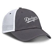 Casquette de camionneur ajustable Nike grise Los Angeles Dodgers Wordmark Club pour homme