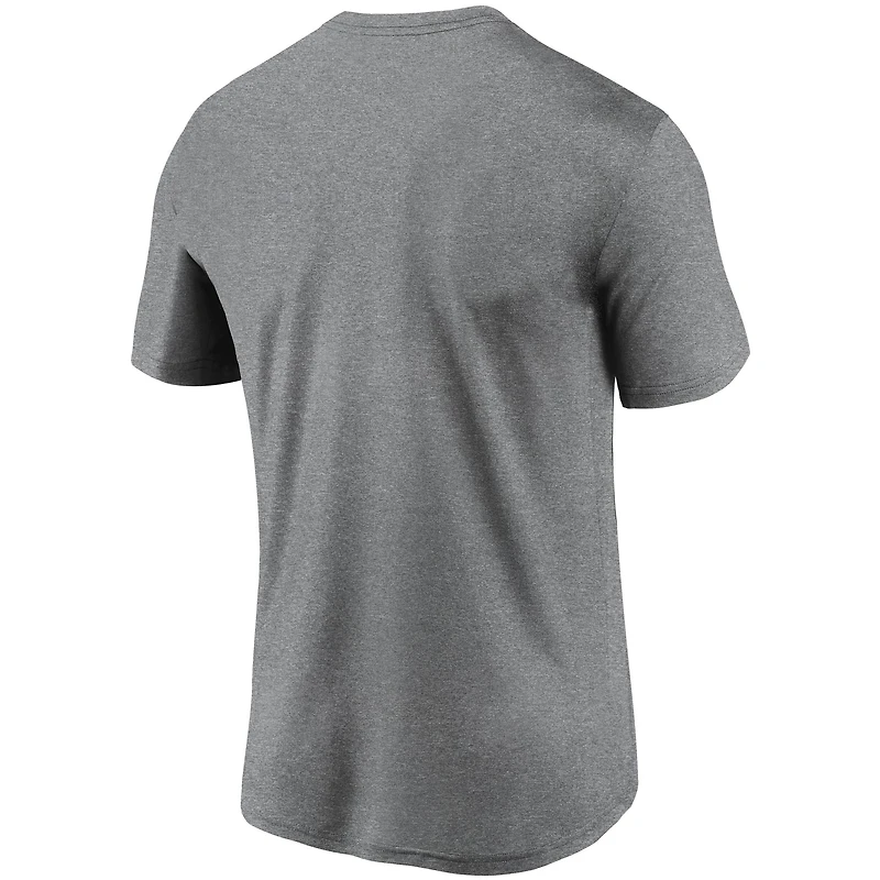 Men's Nike Gray Los Angeles Dodgers Wordmark Legend Performance T-Shirt