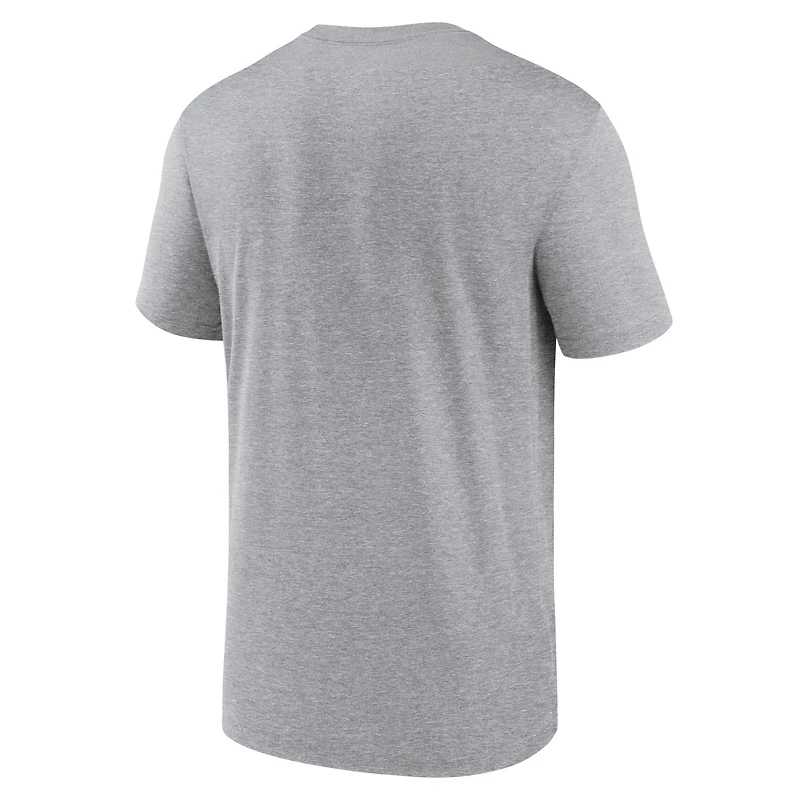 T-shirt Nike gris chiné Los Angeles Dodgers Authentic Collection Early Work Tri-Blend Performance pour homme