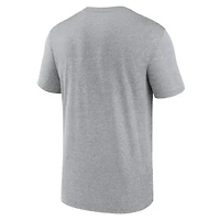 T-shirt Nike gris chiné Los Angeles Dodgers Authentic Collection Early Work Tri-Blend Performance pour homme