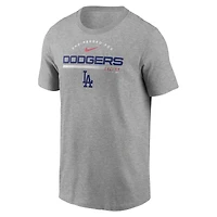 T-shirt Nike Los Angeles Dodgers Team Engineered Performance gris chiné pour homme