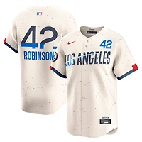 Men's Nike Jackie Robinson Cream Los Angeles Dodgers City Connect Limited Player Jersey