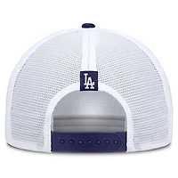 Casquette trucker ajustable Nike kaki/bleu roi Los Angeles Dodgers Rise A-Frame pour homme