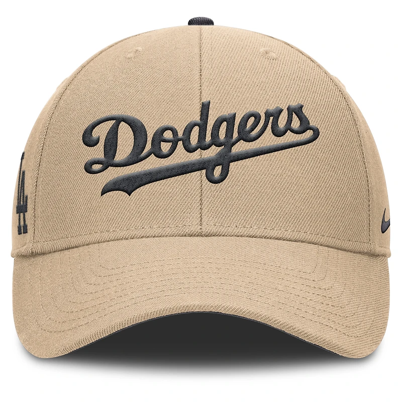 Casquette ajustable Nike kaki Los Angeles Dodgers Rise pour homme