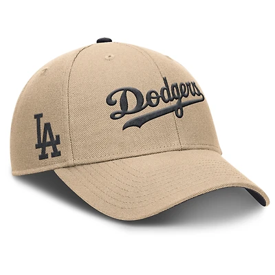 Casquette ajustable Nike kaki Los Angeles Dodgers Rise pour homme