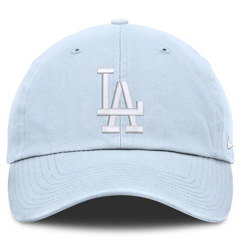 Casquette ajustable Nike bleu clair pour homme Los Angeles Dodgers Club