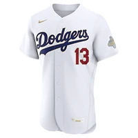 Maillot authentique Nike Max Muncy blanc Los Angeles Dodgers Collection Or 2026 pour homme