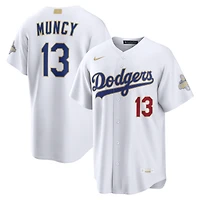 Maillot de stade Nike Max Muncy blanc Los Angeles Dodgers Collection Or 2026 pour homme