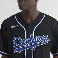 Men's Nike Mookie Betts Los Angeles Dodgers Fashion Replica Black Out Jersey