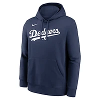 Sweat à capuche Nike Mookie Betts bleu marine pour homme, avec nom et numéro de joueur des Dodgers Los Angeles