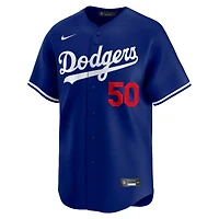 Maillot de joueur alternatif Nike Mookie Betts Royal Los Angeles Dodgers pour homme