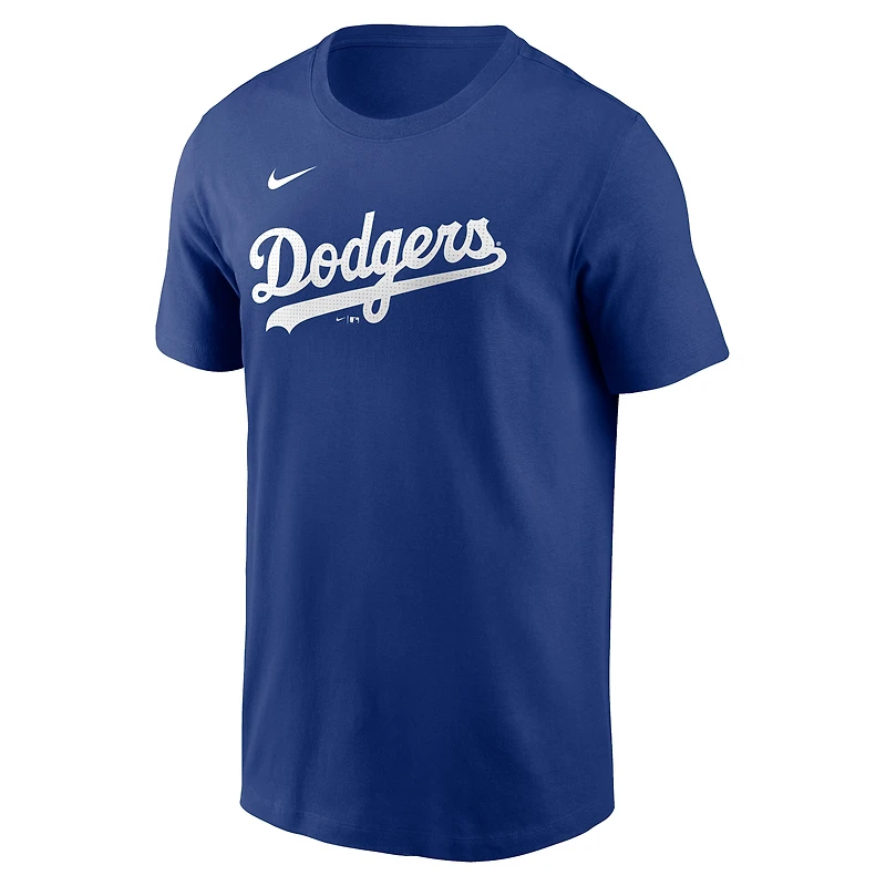 T-shirt avec nom et numéro Nike Mookie Betts Royal Los Angeles Dodgers Fuse pour homme