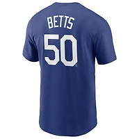 T-shirt Nike Mookie Betts Royal Los Angeles Dodgers avec nom et numéro pour homme