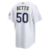Men's Nike Mookie Betts White Los Angeles Dodgers 2026 Gold Collection Stadium Jersey