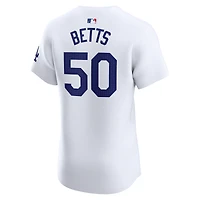 Men's Nike Mookie Betts White Los Angeles Dodgers Home Elite Jersey