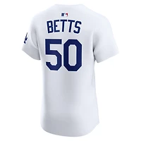 Men's Nike Mookie Betts White Los Angeles Dodgers Home Elite Player Jersey