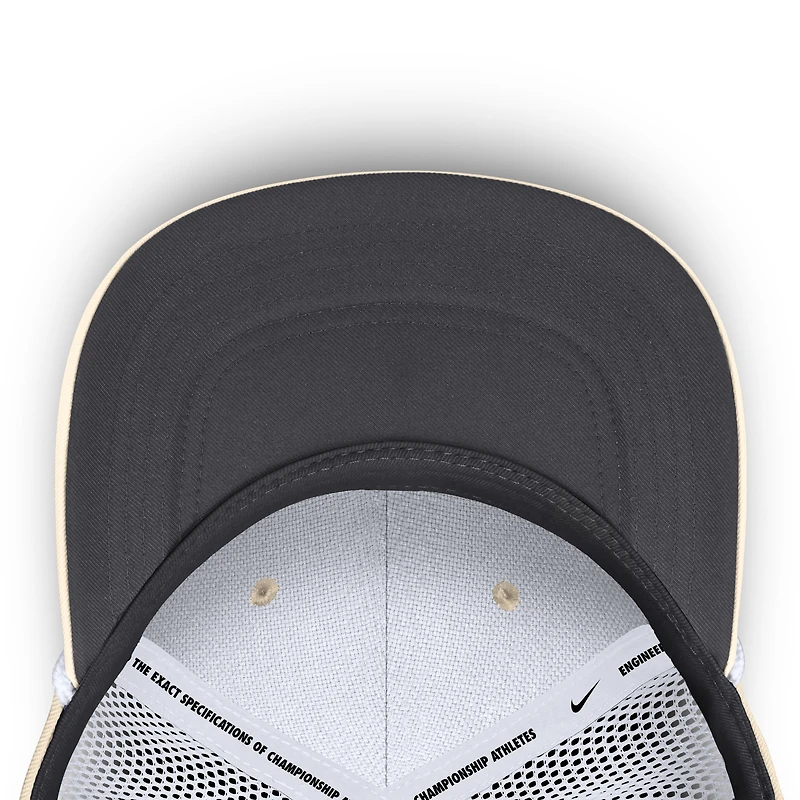 Men's Nike Natural/White Los Angeles Dodgers Rise Dri-FIT Trucker Adjustable Hat​