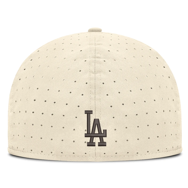 Casquette ajustée Nike True Dri-FIT AeroBill pour homme, couleur naturelle, Los Angeles Dodgers
