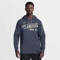 Men's Nike Navy Los Angeles Dodgers Authentic Collection City Connect Therma-FIT Hoodie
