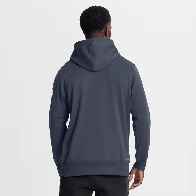 Men's Nike Navy Los Angeles Dodgers Authentic Collection City Connect Therma-FIT Hoodie