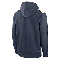 Men's Nike  Navy Los Angeles Dodgers Authentic Collection City Connect Therma Pullover Hoodie