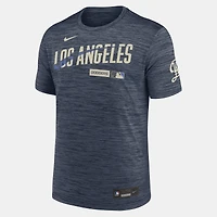 Men's Nike Navy Los Angeles Dodgers Authentic Collection City Connect Velocity Dri-FIT T-Shirt