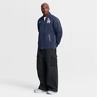 Veste bomber zippée décontractée Nike pour homme, collection Authentic Los Angeles Dodgers, bleu marine