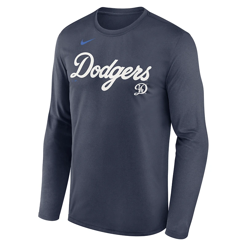 Men's Nike Navy Los Angeles Dodgers City Connect Legend Dri-FIT Long Sleeve T-Shirt