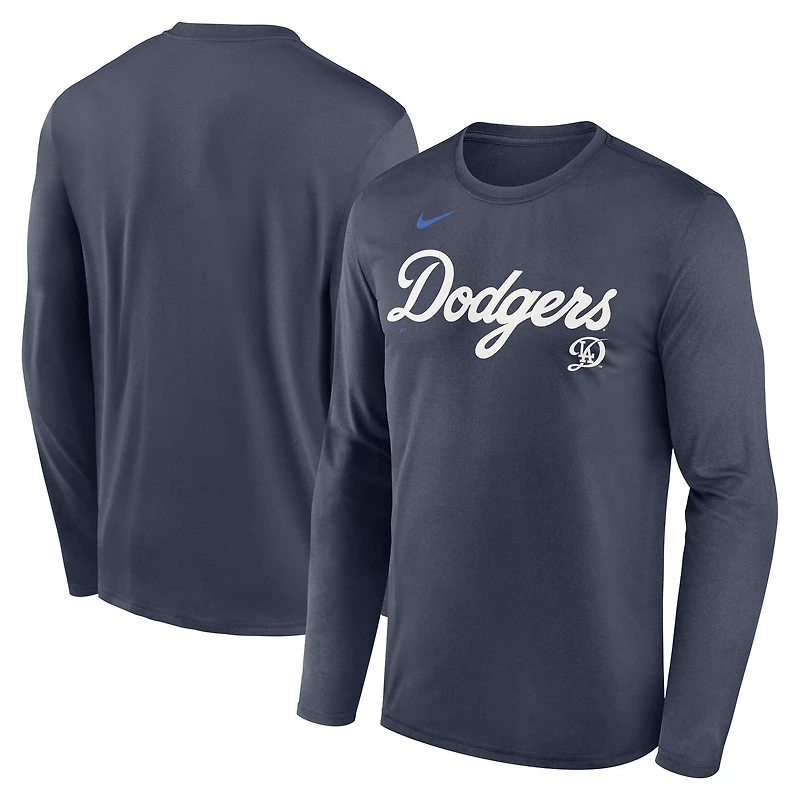 Men's Nike Navy Los Angeles Dodgers City Connect Legend Dri-FIT Long Sleeve T-Shirt
