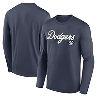 Men's Nike Navy Los Angeles Dodgers City Connect Legend Dri-FIT Long Sleeve T-Shirt