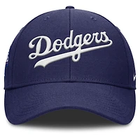 Casquette ajustable Nike Rise Gaberdine bleu marine pour homme des Los Angeles Dodgers