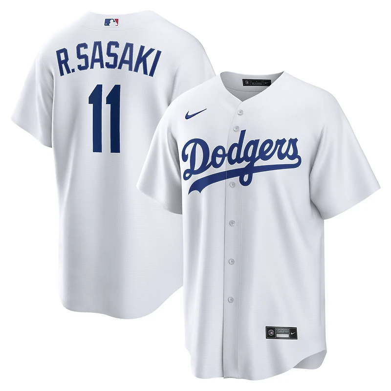 Men's Nike Rōki Sasaki White Los Angeles Dodgers Replica Jersey