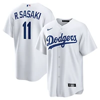 Men's Nike Rōki Sasaki White Los Angeles Dodgers Replica Jersey