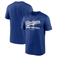 Men's Nike  Royal Los Angeles Dodgers 2025 MLB Postseason Authentic Collection Legend Dri-FIT T-Shirt