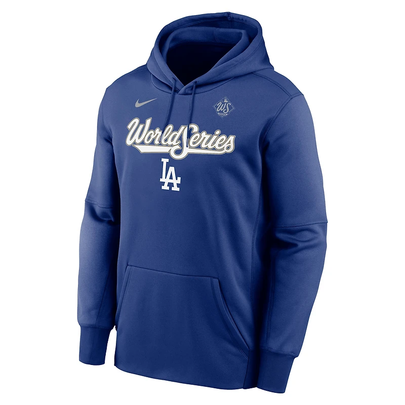 Men's Nike Royal Los Angeles Dodgers 2025 World Series Authentic Collection Therma Hoodie