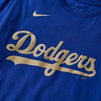 Men's Nike Royal Los Angeles Dodgers 2026 Gold Collection Wordmark T-Shirt
