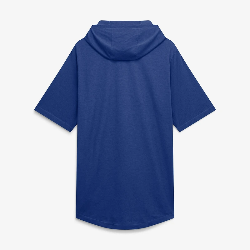 Men's Nike Royal Los Angeles Dodgers Arched Wordmark Tri-Blend Hooded T-Shirt