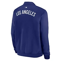 Men's Nike Royal Los Angeles Dodgers Authentic Collection Dugout Relaxed Full-Zip Bomber Jacket