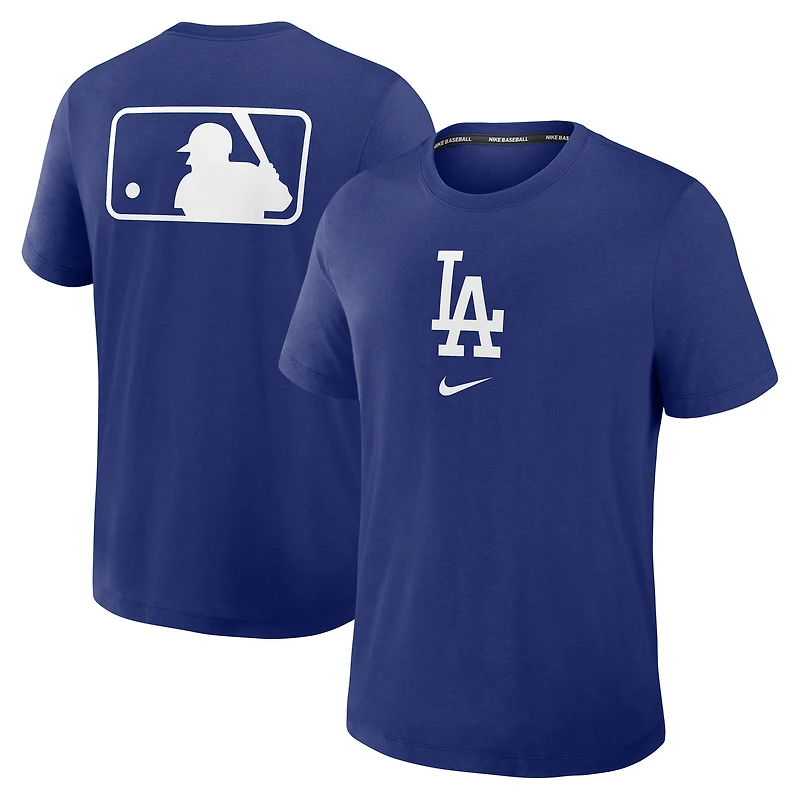 T-shirt Nike Royal Los Angeles Dodgers Authentic Collection Early Work Tri-Blend Dri-FIT pour homme