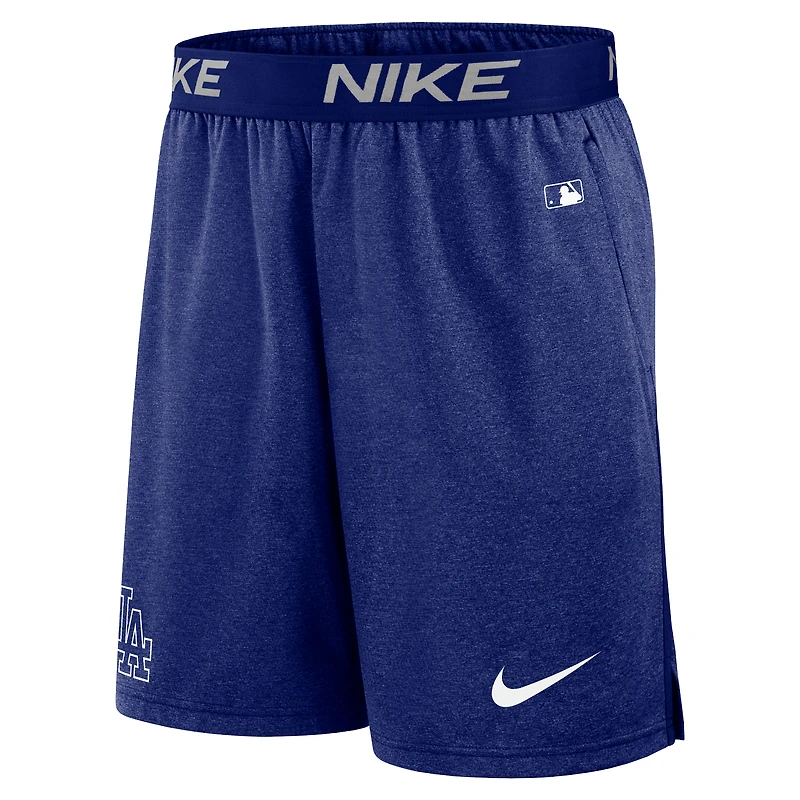 Short en tricot Nike Royal Los Angeles Dodgers Authentic Collection Performance pour homme