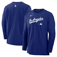 Men's Nike Royal Los Angeles Dodgers Authentic Collection Player Dri-FIT Lightweight Pullover