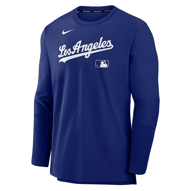 Men's Nike Royal Los Angeles Dodgers Authentic Collection Player Dri-FIT Lightweight Pullover