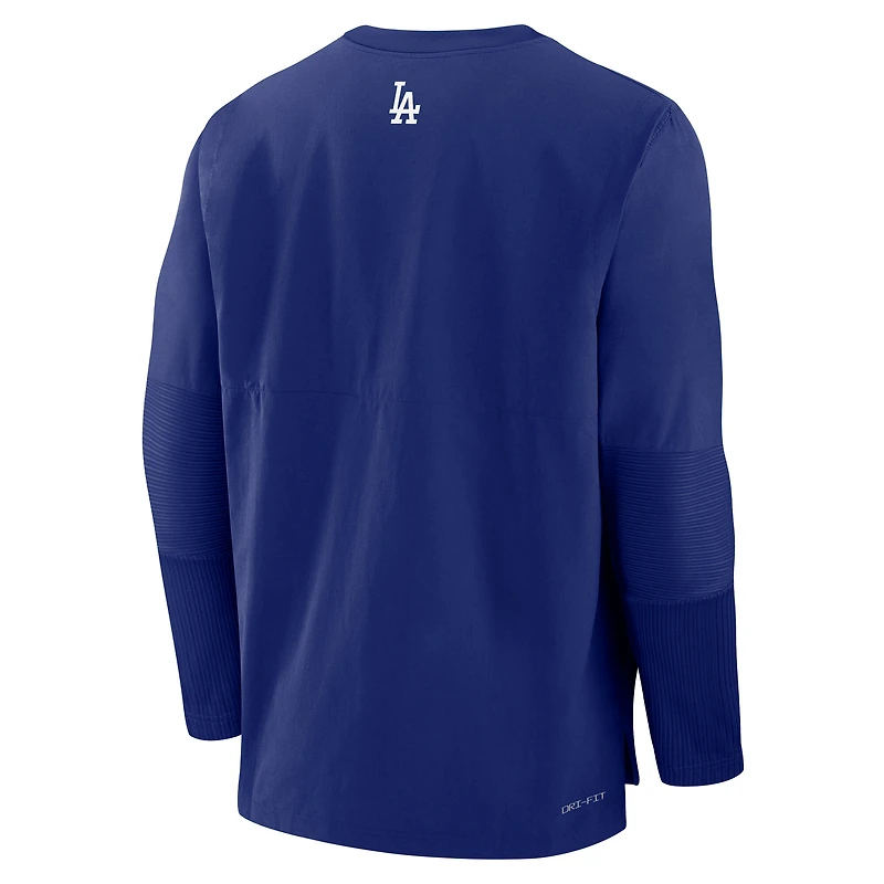 Men's Nike Royal Los Angeles Dodgers Authentic Collection Player Dri-FIT Lightweight Pullover