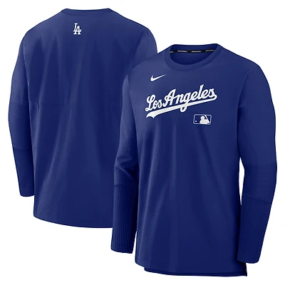 Men's Nike Royal Los Angeles Dodgers Authentic Collection Player Dri-FIT Lightweight Pullover