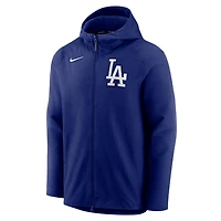 Veste à capuche entièrement zippée Nike Royal Los Angeles Dodgers Authentic Collection Player Performance pour homme