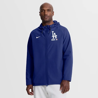 Veste à capuche zippée intégrale Nike Royal Los Angeles Dodgers Authentic Collection pour homme
