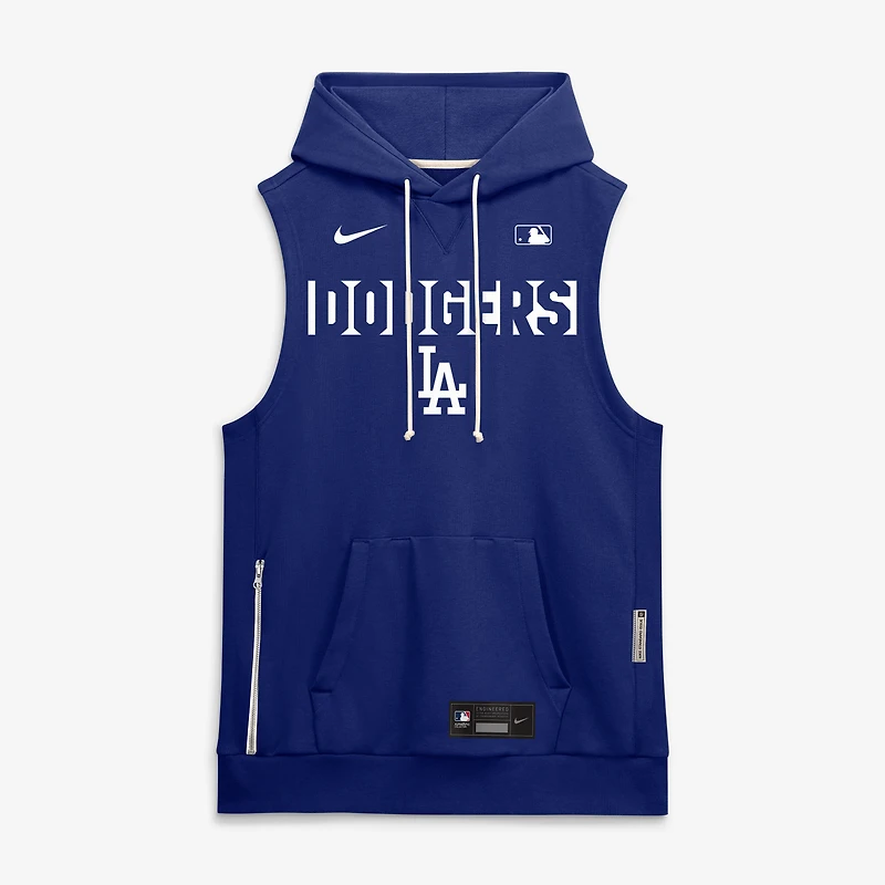 Men's Nike Royal Los Angeles Dodgers Authentic Collection Standard Issue Dri-FIT Sleeveless Hoodie