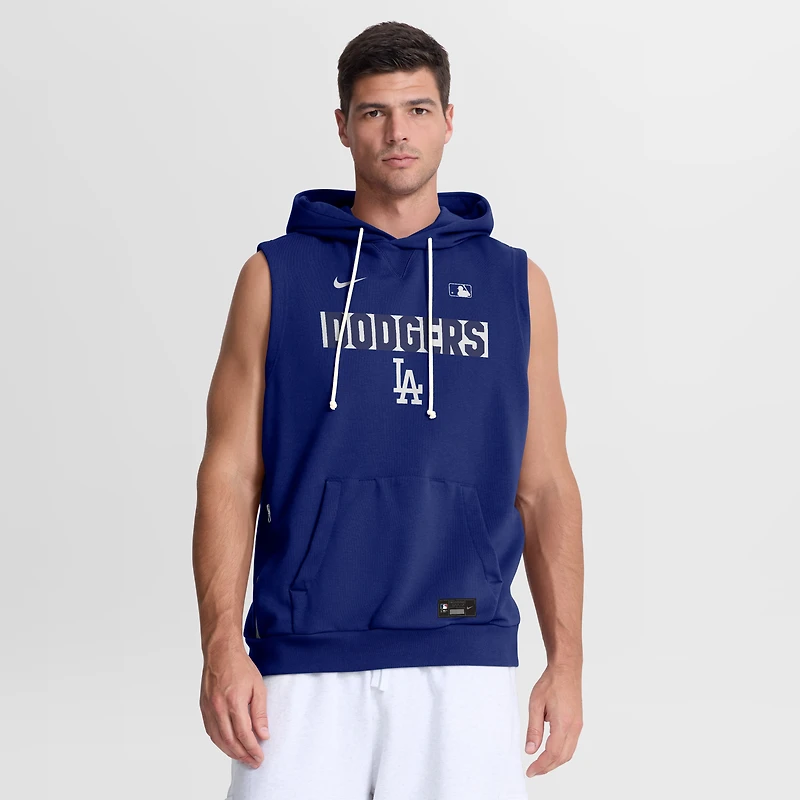 Men's Nike Royal Los Angeles Dodgers Authentic Collection Standard Issue Dri-FIT Sleeveless Hoodie