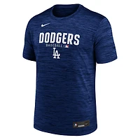 T-shirt Nike Royal Los Angeles Dodgers Authentic Collection Velocity Dri-FIT pour homme